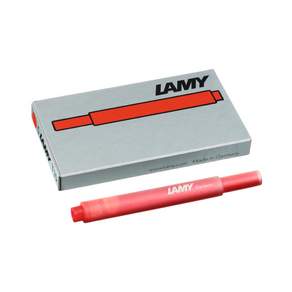 LAMY 鋼筆用墨盒, 紅色, 5份