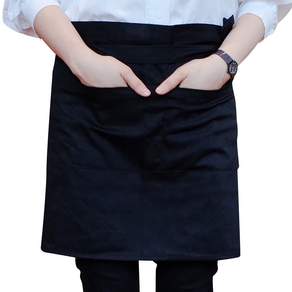 SHIRAZ Cafe Barista 腰圍圍裙, 黑色, 2個