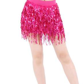舞蹈批發6層亮片裙LDS3300, 粉色的