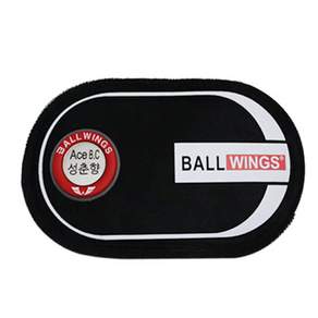 BALLWINGS 皮革保齡球毛巾 R, 紅色的