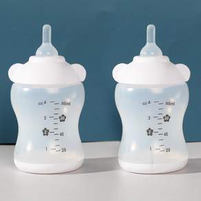 PASTEL PET 素色寵物奶瓶, 白色, 2個