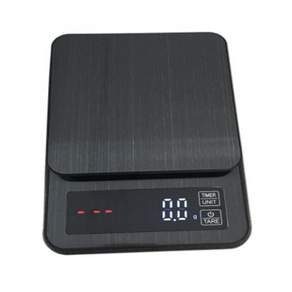 廚房定時器和電子秤 5kg, 單品, 黑色的