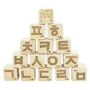 Natural Phyton cide Honest Cypress Cypress Wood Cube Hangul Dice K-2, 混色