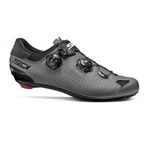 SIDI Genius 10 公路夾板自行車鞋, 黑色+灰色, 280