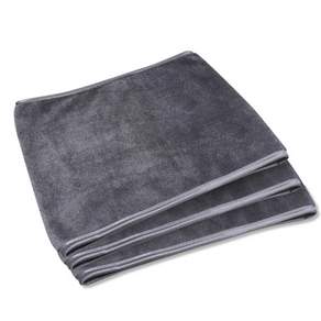Nadomiin 超細纖維絲質頭巾, 深灰色, 3個