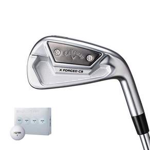 Callaway 男式 X Forged CB Steel Iron Set 2021 PROJ-X 5.5 7i + 高爾夫球, 23度