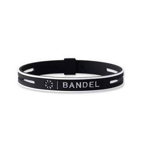BANDEL 細繩金屬手鍊, 黑銀