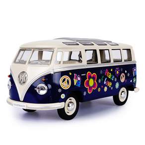 KiNSMART 1962 Volkswagen Classic Bus 印花公仔隨機出貨, 1個