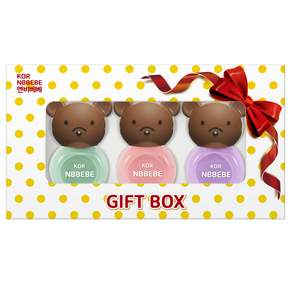 Envy Bebe兒童美甲3款禮盒, A款(Cream Mint+Cream Pink+Cream Purple), 1組