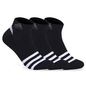 adidas 愛迪達 男款踝襪 3雙組, 黑色