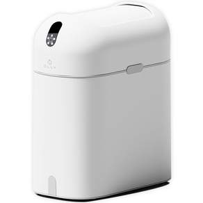OLLY 氣味阻隔感應式垃圾桶 9L, 白色, 1個