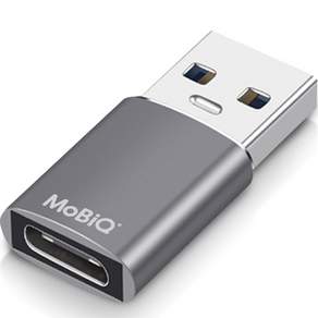 MobiQ Type A USB 3.2 到 Type C 轉換 OTG 10Gbps 高速性別深空灰色, EM-ATCP1P