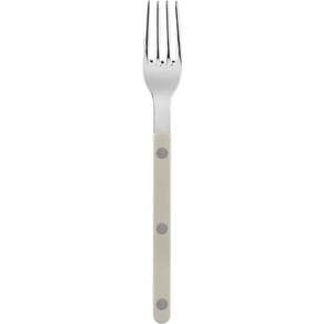 SABRE PARIS Bistrot復古酒館鈕扣系列點心蛋糕叉 16cm 亮面款, 淺卡其色, 1入