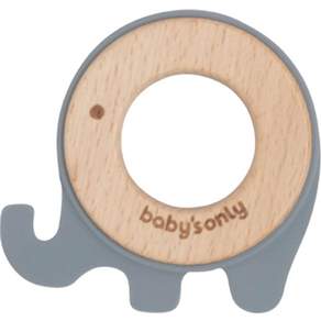 Babyonly 嬰兒矽膠木象牙, 灰色, 單品, 1個