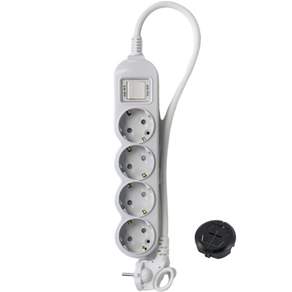 Eco Power Tap LED General Main Overload Blocking Multi-tap 4-prong EPM-L304A + 安全罩隨機發貨, 1個, 40厘米