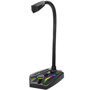 Royche RGB LED 遊戲 USB 鵝頸支架麥克風, RSM-G200