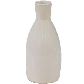 Dalsalt 迷你酒瓶玻璃水瓶陶瓷清酒瓶竹製特庫裡象牙色 250 毫升, 1個