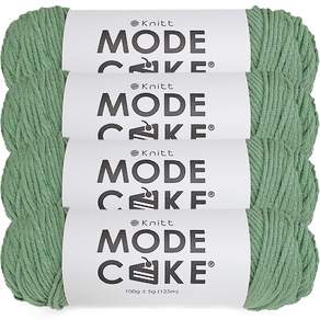 Knitt Mode Cake針織紗100g, 15 薄荷, 4入