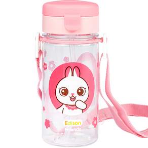 Edison Toddler Friends 防溢 Ecozen 吸管杯, Rabbit Lanny, 1個