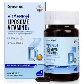 nz Origin Vita Fresh脂質體維他命D3補充膠囊, 60顆, 1罐