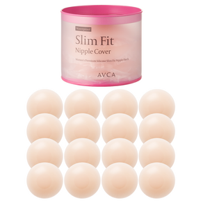 AVCA 女款矽膠防水胸貼 65mm 16入, 1個