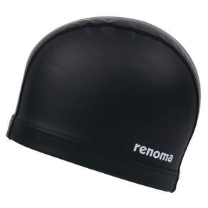 renoma SWIM&GYM Renoma 成人基本款 PU 泳帽 RO-RC2C500, 1個, 黑色