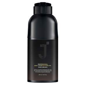 J'SOOP 專業遮蓋白髮染髮劑 300ml, 1瓶, 深棕色