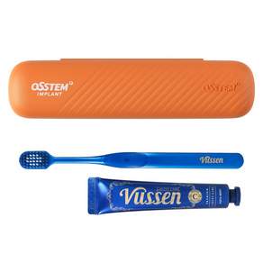 Osstem Travel Portable Toothbrush Kit Beausen C 蛀牙護理牙膏 40g+牙刷套組, 1套