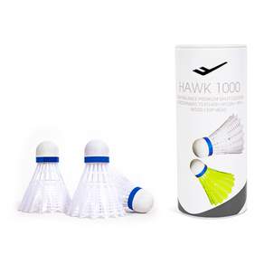 PRO-SPECS 尼龍毽子 Hawk 1000, 白色, 1組, 3入