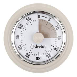 dretec 類比廚房計時器, 1個, 象牙