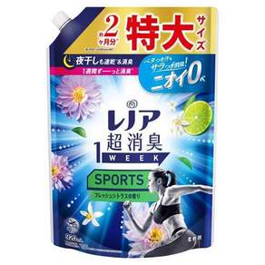 Lenor 蘭諾 1WEEK 一週間衣物消臭柔軟精 運動專用清香補充包, 920ml, 1包