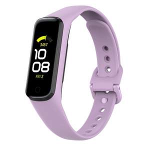 Galaxy Fit2 矽膠彩色錶帶 43 mm FIT2, 43mm, 寶貝紫色, 散客2