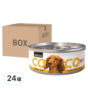 惜時 聖萊西 COCO 愛犬機能餐罐, 鮮嫩雞肉 + 起司, 80g, 24罐