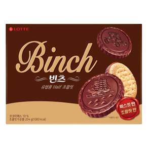 LOTTE 樂天 Binch 巧克力餅乾, 204g, 2盒