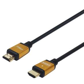 LAN Star HDMI2 4K 60Hz 金色金屬線 LS-HDMT, 30cm, 1個