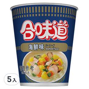 CUP NOODLE 合味道 海鮮味杯麵, 5入