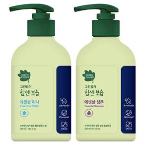 GREEN FINGER 綠手指 嬰兒保濕精華洗髮乳 300ml+精華保濕沐浴露 300ml, 1組