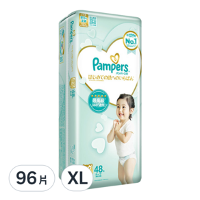 Pampers 幫寶適 台灣公司貨 2023新升級 日本原裝一級幫黏貼型尿布, XL, 96片
