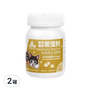 DOG CAT STAR 汪喵星球 鱉蛋粉, 亮毛護膚, 2罐