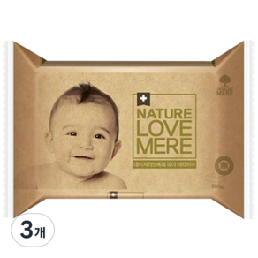 NATURE LOVE MERE 然自母愛 嬰幼兒衣物洗衣皂, 3塊, 200g