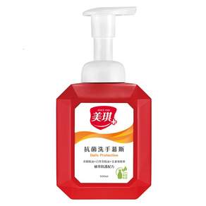 美琪 抗菌洗手慕斯, 500ml, 1瓶