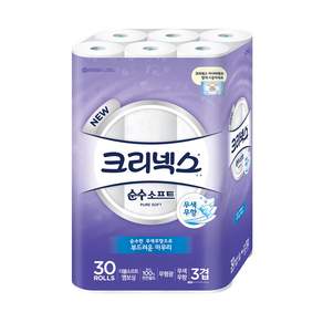 Kleenex 舒潔 三層棉柔捲筒衛生紙 27m, 30捲, 1袋