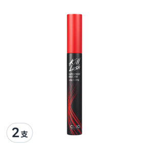 CLIO 絕色玩美纖翹防水睫毛膏 7g, 01 自然纖長, 2支