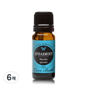 Love Bath 芳香精油 Spearmint, 10ml, 6瓶