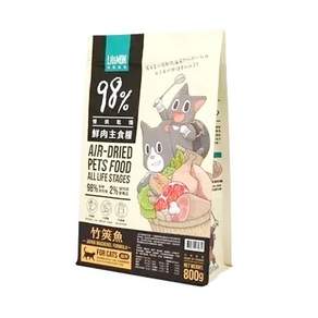 LitoMON 怪獸部落 貓鮮肉主食糧, 竹筴魚, 800g, 1包