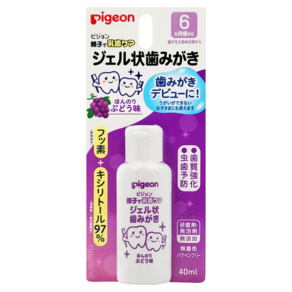 Pigeon 貝親 液狀防蛀牙膏 葡萄口味 6個月以上, 40ml, 1瓶