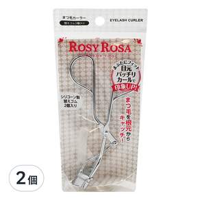 ROSY ROSA 簡約風睫毛夾 附膠條 60*107*40mm 26g, 2個