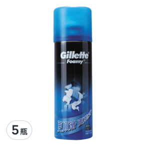 Gillette 吉列 刮鬍泡 薄荷, 210g, 5瓶