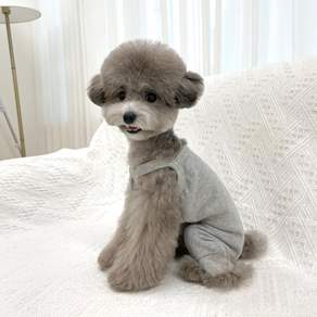 Grooming Dog 寵物連身衣服, 灰色