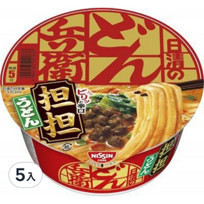 NISSIN 日清 咚兵衛 擔擔烏龍麵碗麵, 105g, 5入